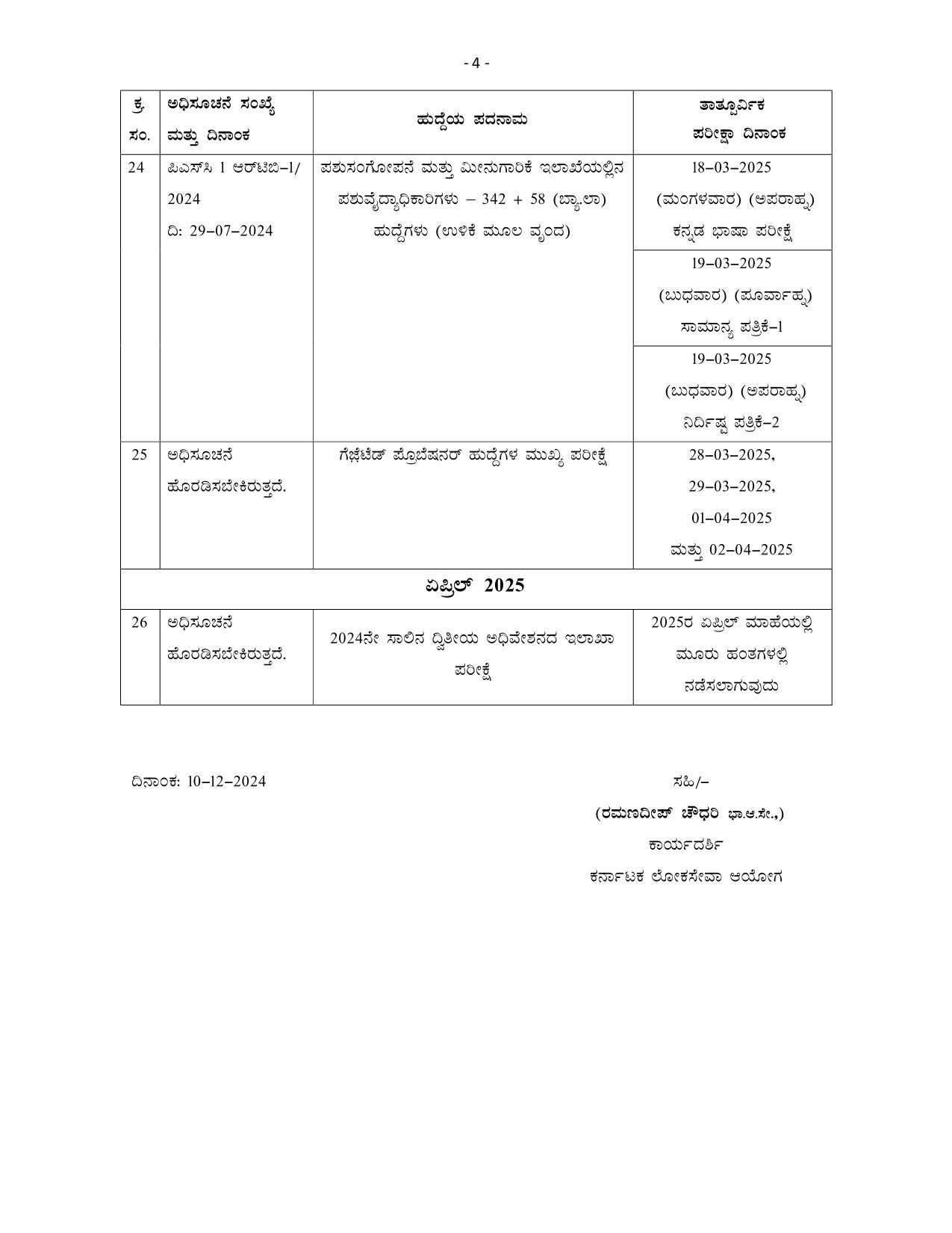 Time Table 10 12 2024 Page 0004