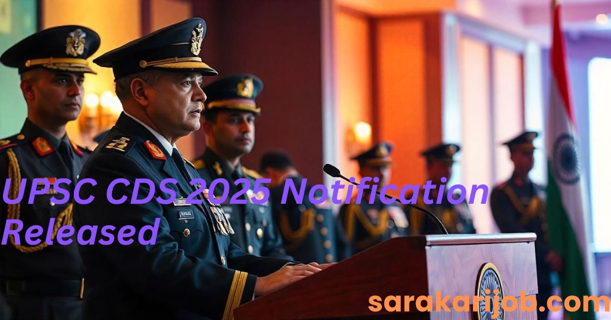 UPSC CDS 2025 Notification: Application Details, Exam Date, and Eligibility